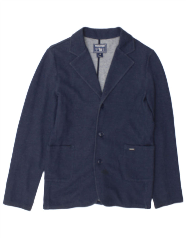 Woolrich Veste Blazer 3 Boutons Garçon 11-12 ans Bleu Marine Coton