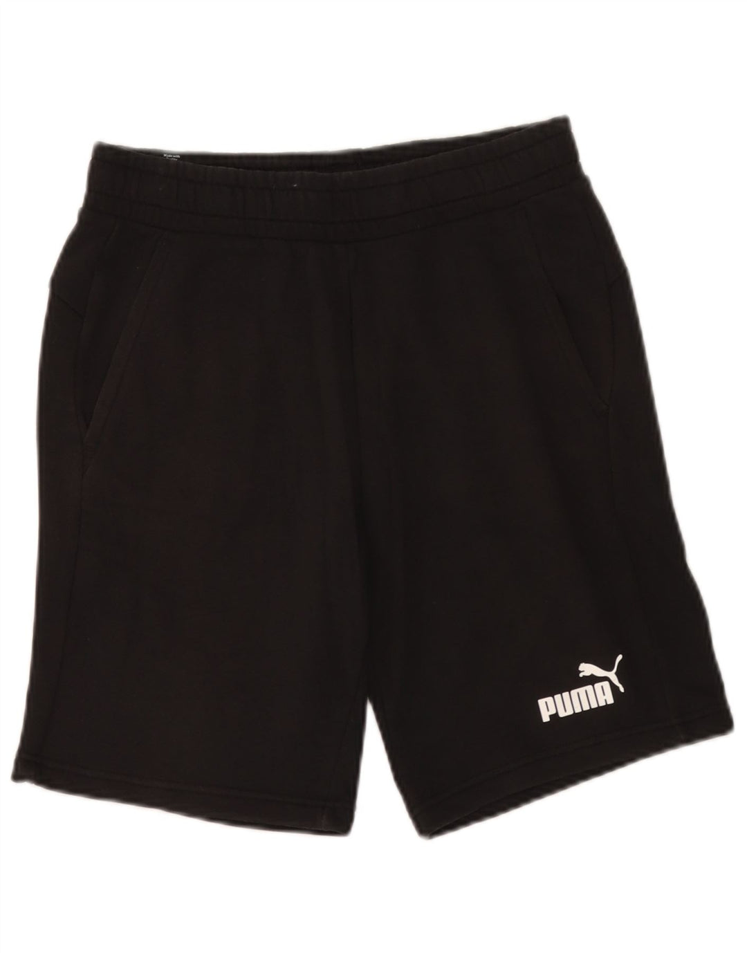 Puma Short de Sport Homme Noir Moyen Coton