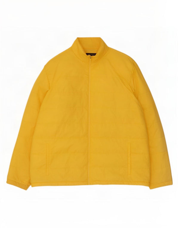 Lands End Veste matelassée pour homme IT 50/52 2XL Jaune Nylon