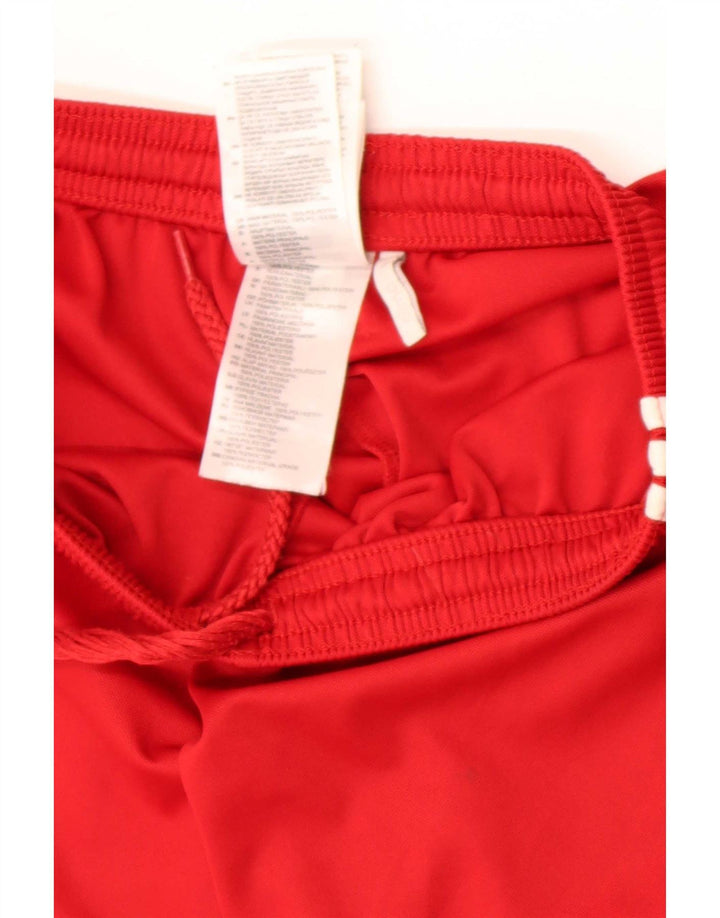 Adidas Short de sport Climalite pour homme, petit, rouge, polyester