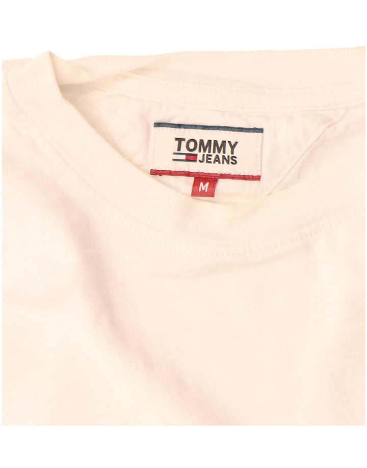 Tommy Hilfiger Haut Graphique à Manches Longues Homme Blanc Moyen