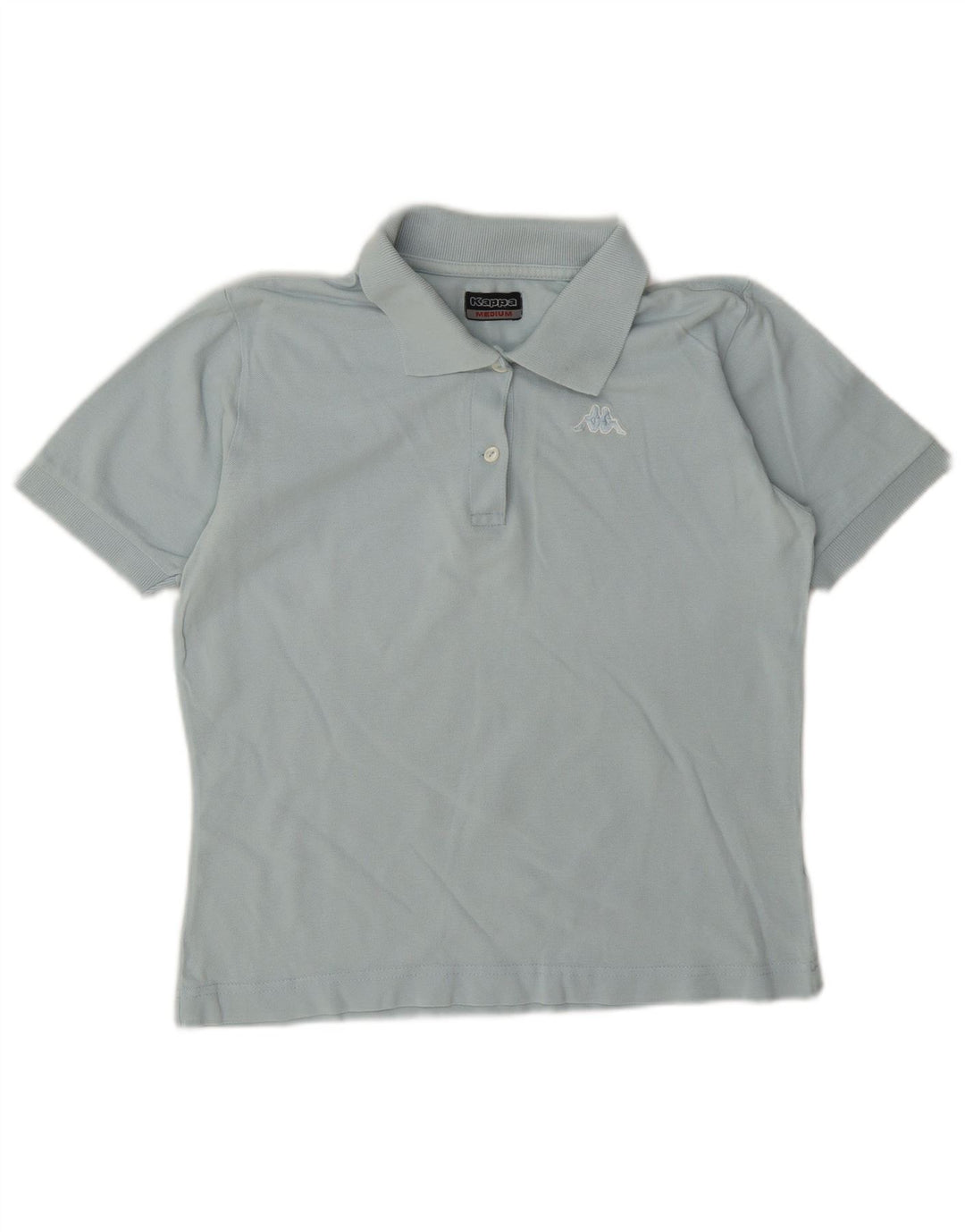 Kappa Polo Femme UK 12 Bleu Moyen Coton