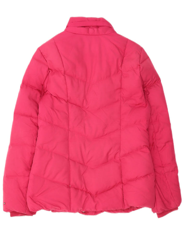 Tommy Hilfiger Veste matelassée à capuche pour femme UK 10 Small Rose Polyester