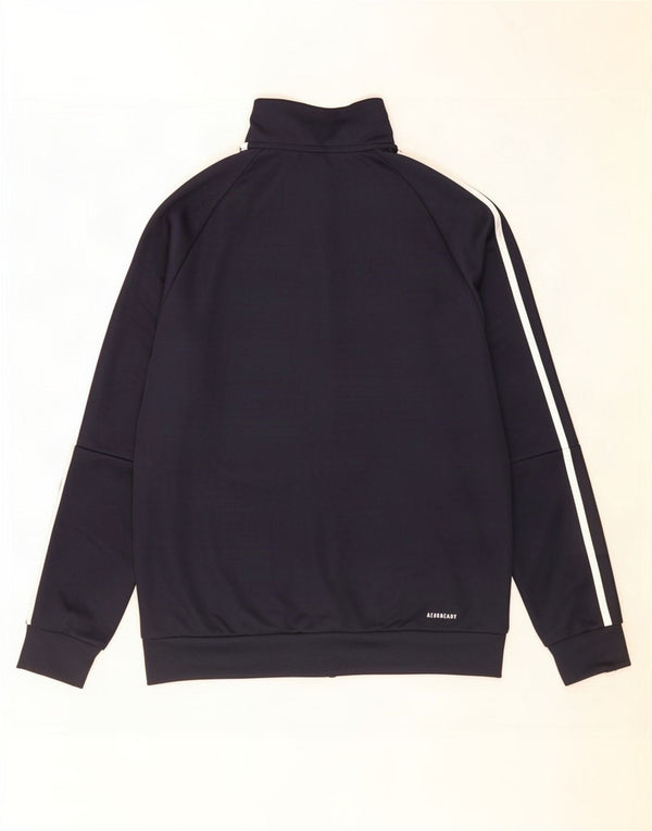 Veste de survêtement Adidas Garçon Aeroready 13-14 ans Bleu Marine Polyester