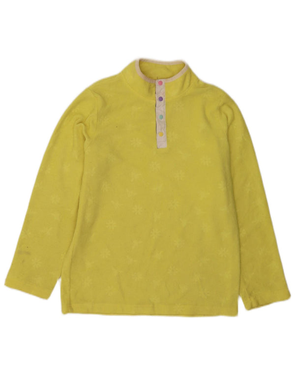 Mountain Warehouse Pull polaire à col boutonné pour garçon 12-13 ans Jaune Floral