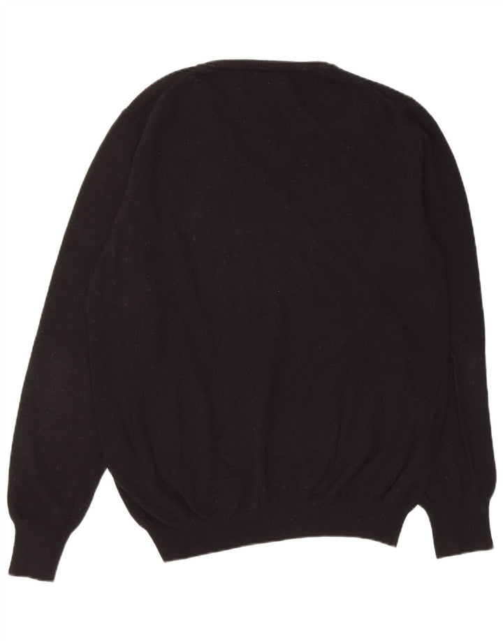 Liu Jo Pull col V pour homme en laine vierge noire Large
