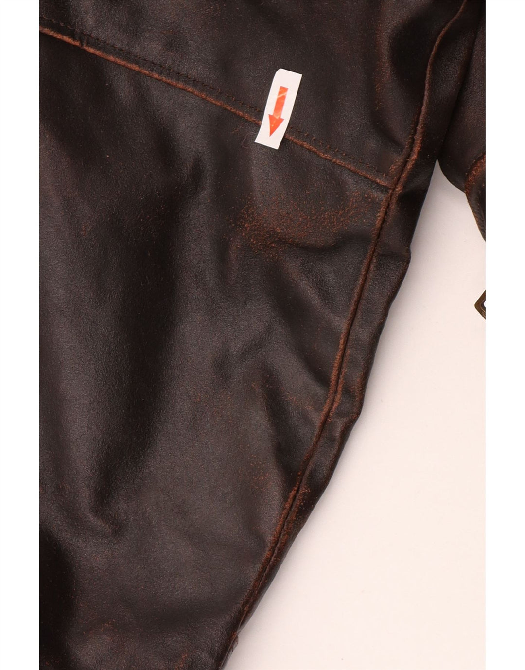 Dallas Veste en cuir pour homme UK 42 XL Cuir marron