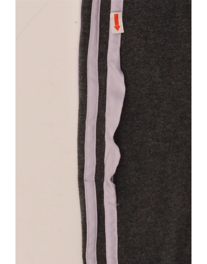 ADIDAS Leggings Femme UK 12 Coton Gris Moyen