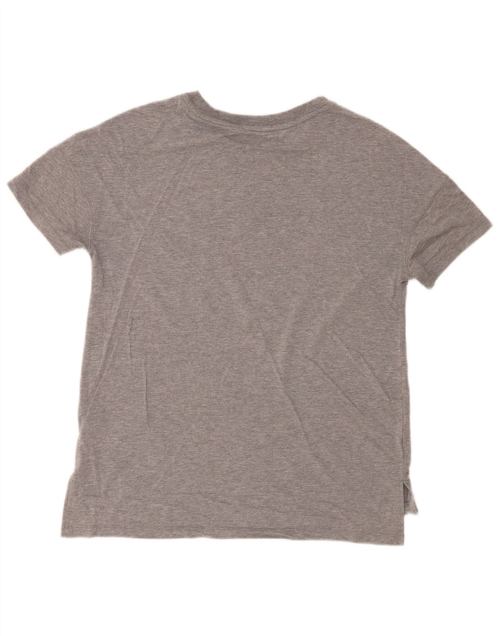 Nike T-shirt pour femme UK 14 Gris moyen moucheté modal