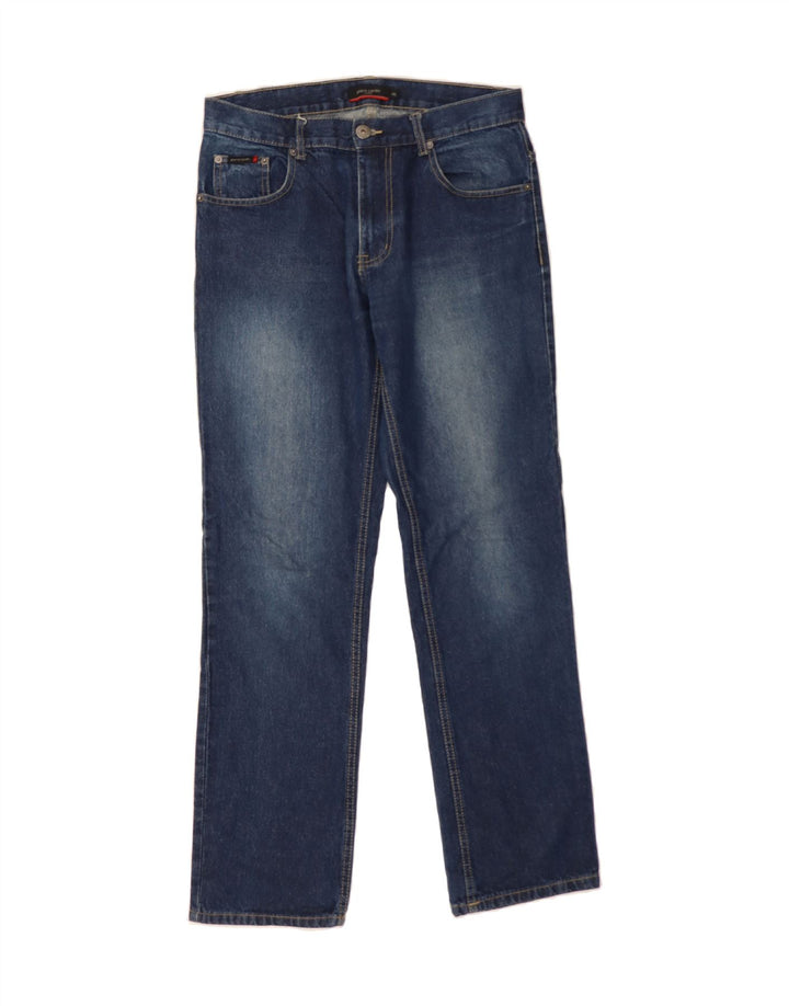PIERRE CARDIN Womens Straight Jeans W32 L32 Blue Cotton Vintage Pierre Cardin and Second-Hand Pierre Cardin from Messina Hembry 