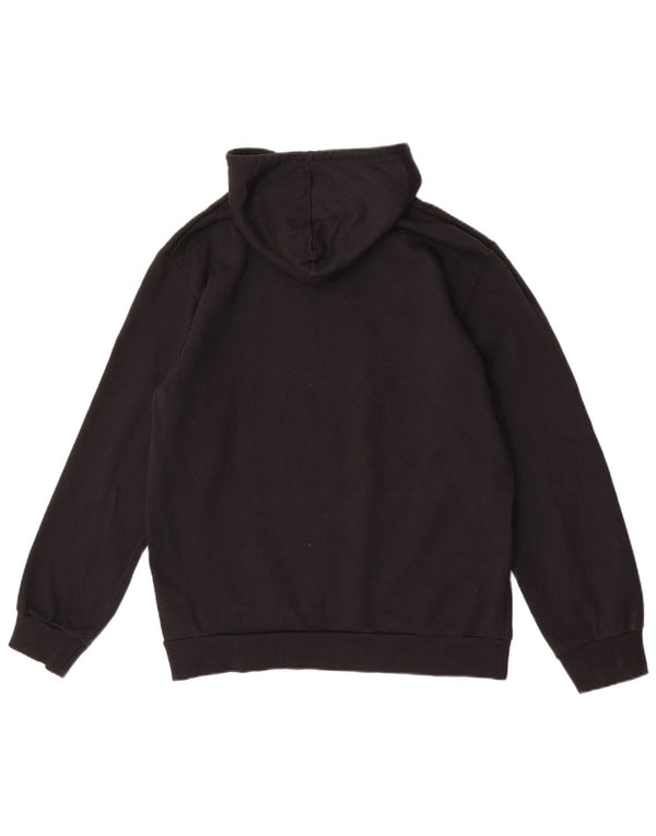 Kappa Pull à capuche graphique pour femme Grand coton noir