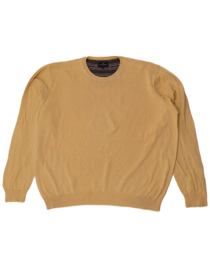 Marks & Spencer Pull Col Ras-du-Cou Blue Harbor Homme Jaune XL