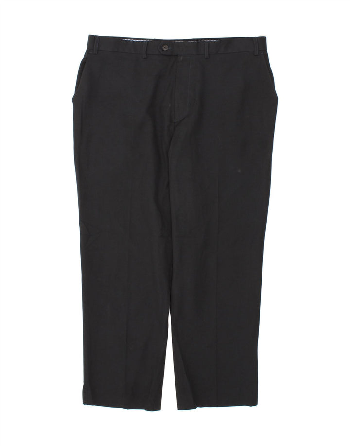 IZOD Mens Slim Suit Trousers W38 L30 Navy Blue Polyester Vintage Izod and Second-Hand Izod from Messina Hembry 