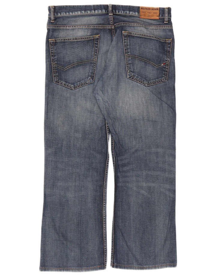 Tommy Hilfiger Jean droit court W34 L26 pour homme Bleu