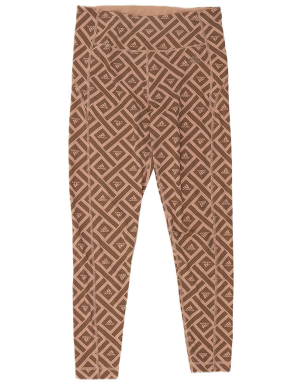 Adidas Legging graphique pour femme UK 16/18 Grand rose géométrique en polyester