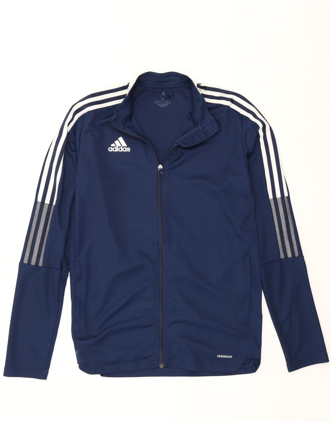 Adidas Homme Aeroready Survêtement Top Veste Bleu Marine Moyen Polyester