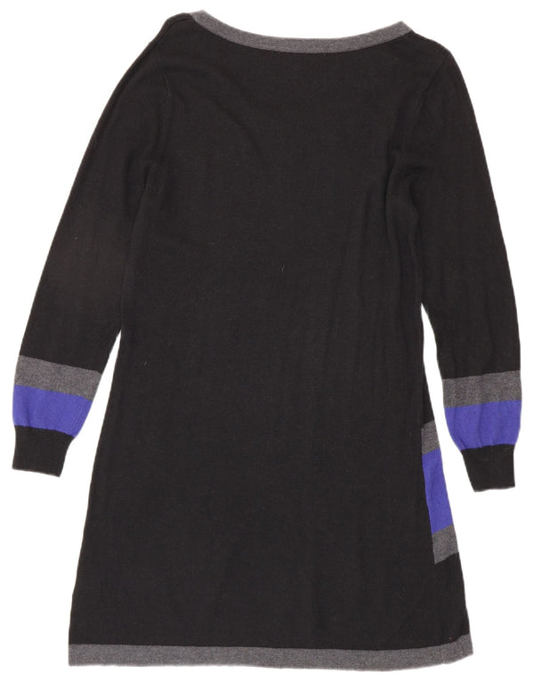 Marks & Spencer Robe pull pour femme UK 44 Medium Noir Colorblock Viscose