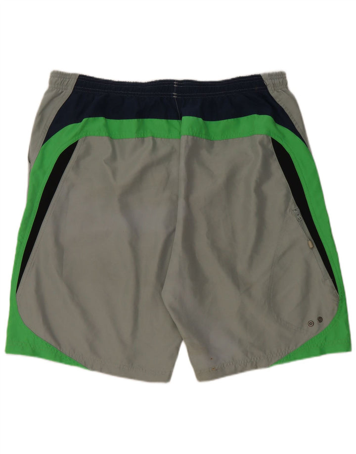 REEBOK Short de Bain Homme XL Vert Colorblock Polyester