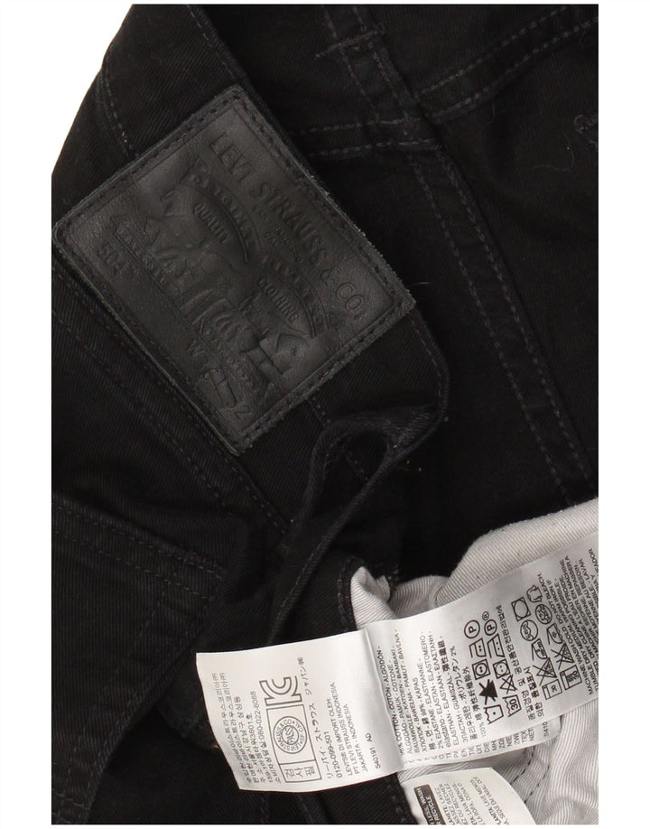 LEVI'S Jean Droit 504 Homme W36 L32 Noir Coton
