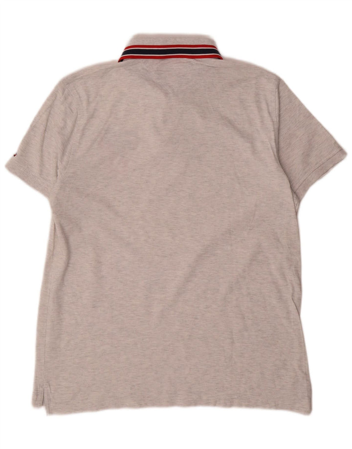 Tommy Hilfiger Polo graphique homme grand gris moucheté