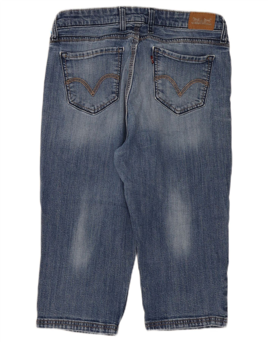 LEVI'S Jean Capri Femme US 12 Large W31 L18 Bleu Coton