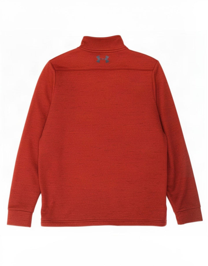 Under Armour Cold Gear Sweat-shirt à col zippé pour homme Petit bordeaux moucheté