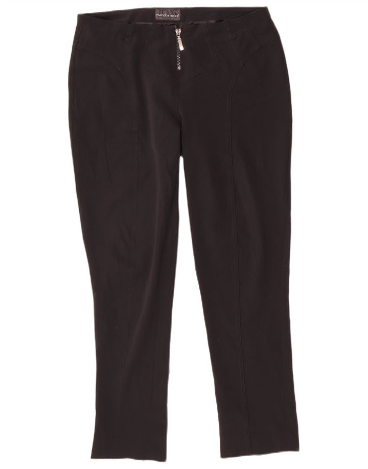 ROCCOBAROCCO Pantalon décontracté slim pour femme W34 L29 Noir