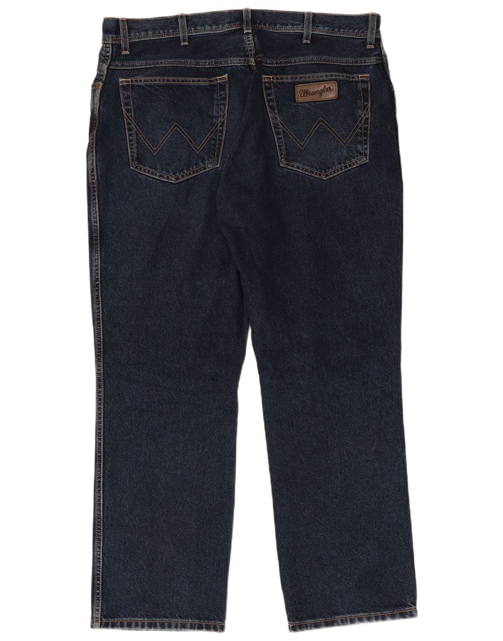 WRANGLER Jean droit homme W38 L30 bleu marine coton