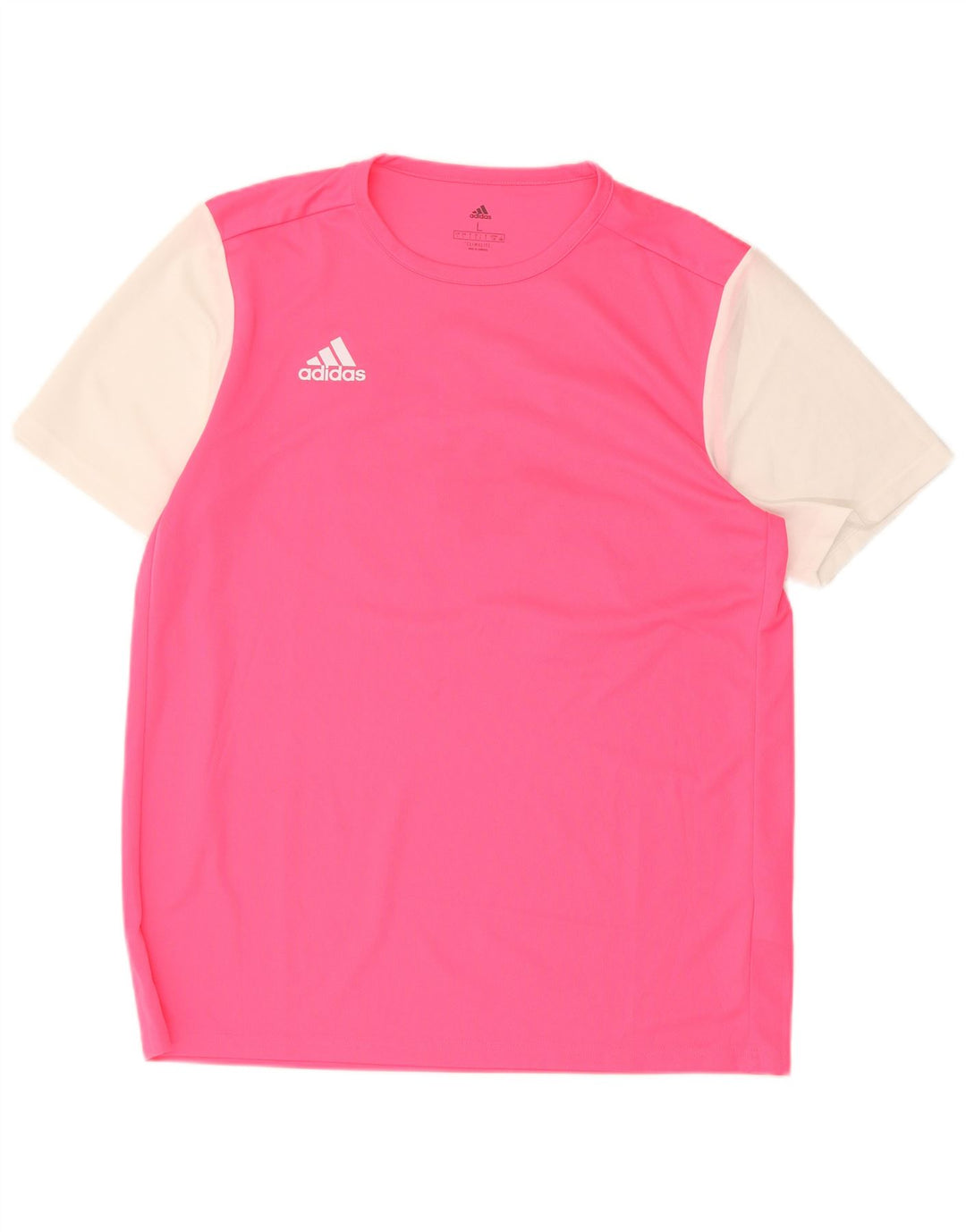 ADIDAS T-shirt Climalite Graphic pour hommes, grand, en polyester color block rose