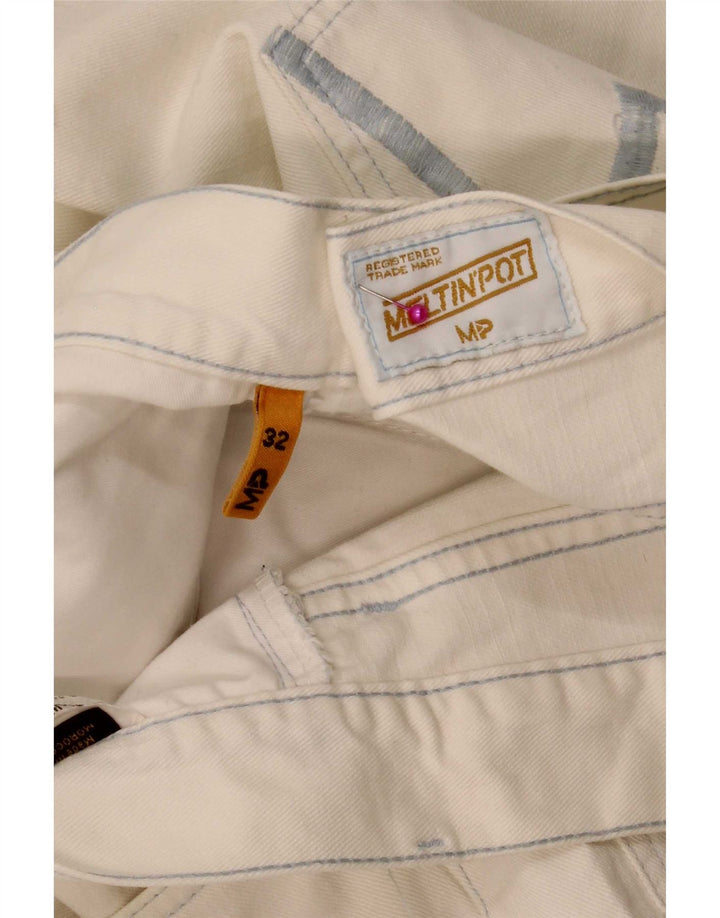 Meltin' Pot Jean droit homme W32 L33 blanc