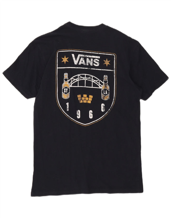 Vans T-Shirt Graphique Homme Bleu Marine Moyen Coton