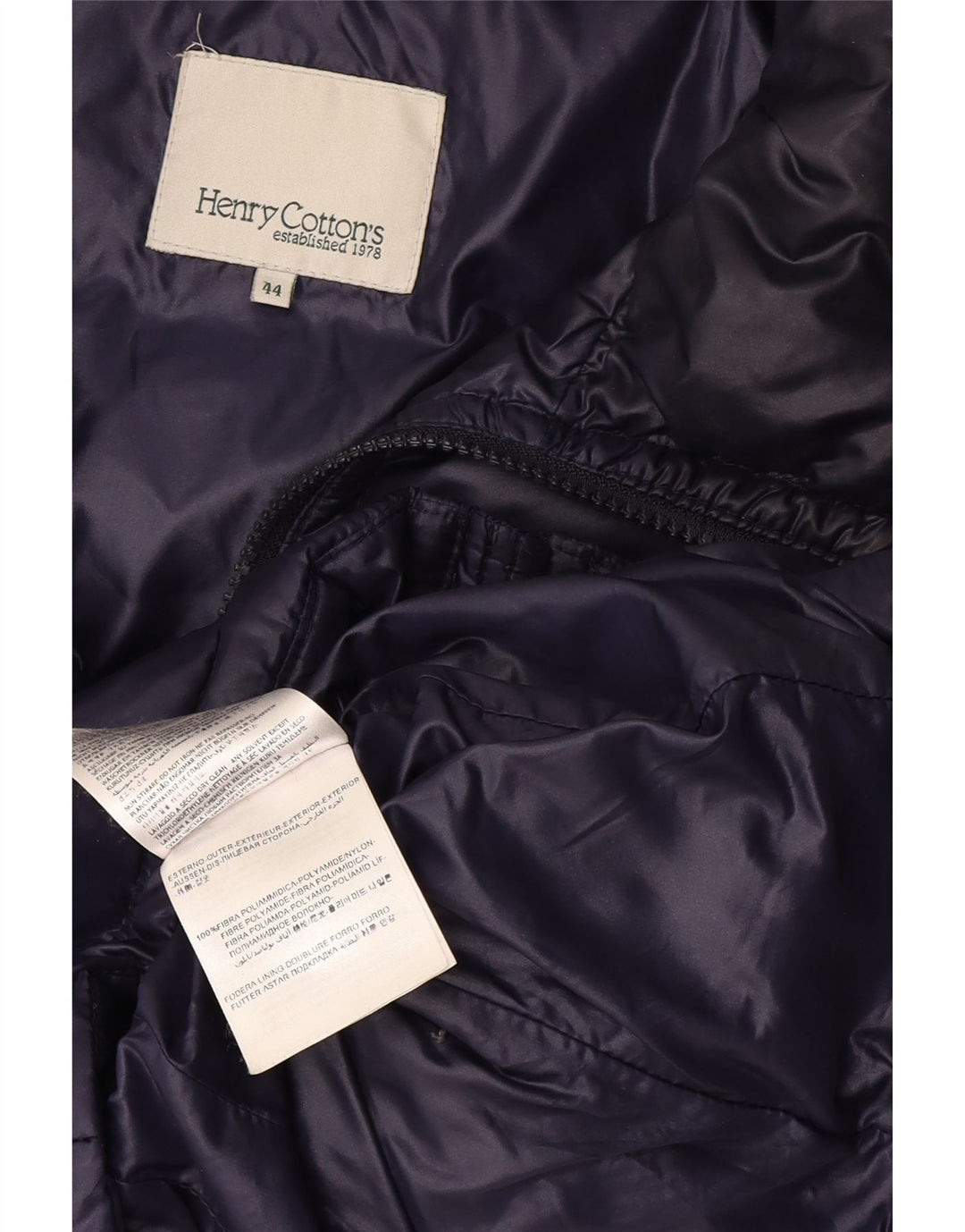 Henry Cottons Veste matelassée Femme IT 44 Bleu Marine Moyen Polyamide