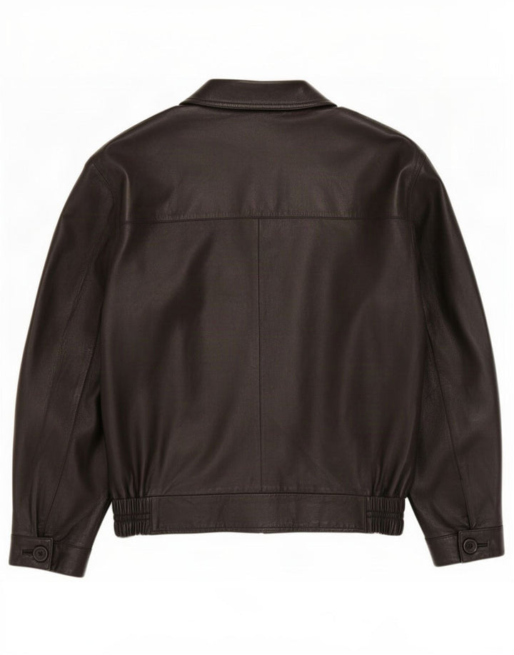 veste en cuir homme vintage IT 52 XL Noir