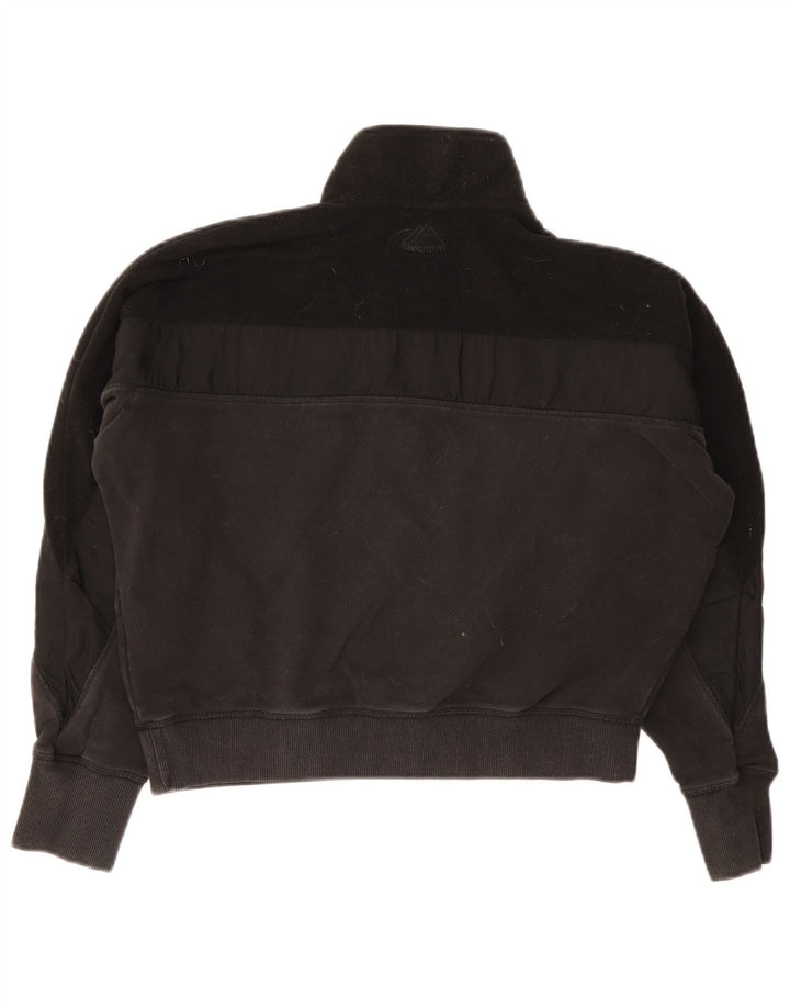 Superdry Sweat-shirt court surdimensionné pour femme UK 12 Noir moyen