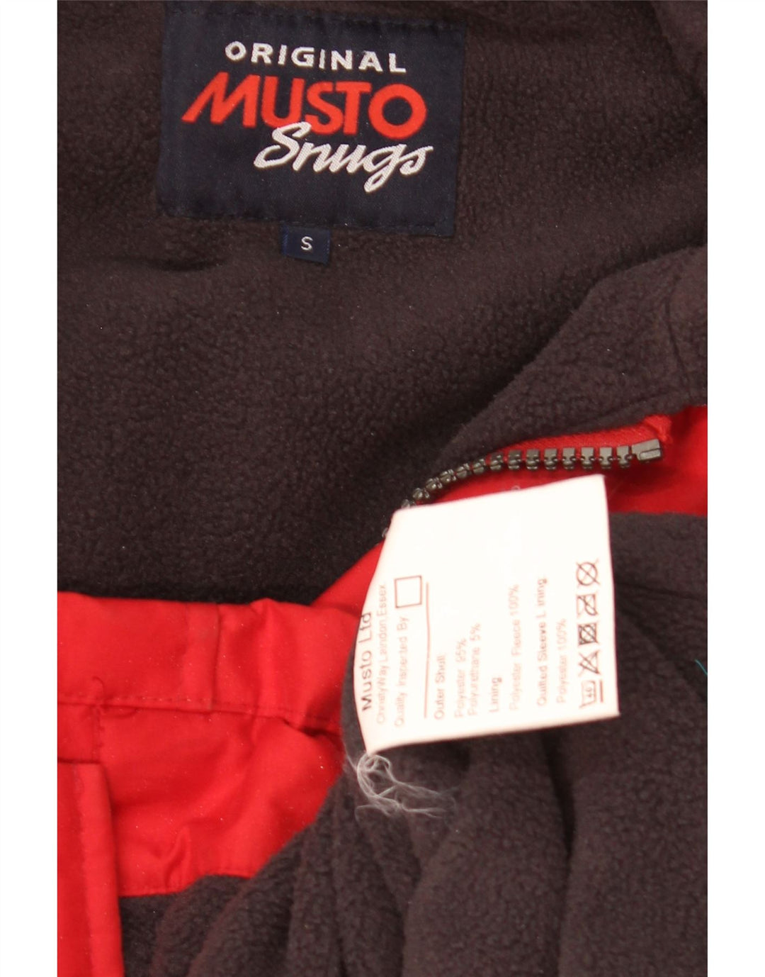 Musto Veste coupe-vent à capuche pour homme UK 36 Petit Rouge Polyester