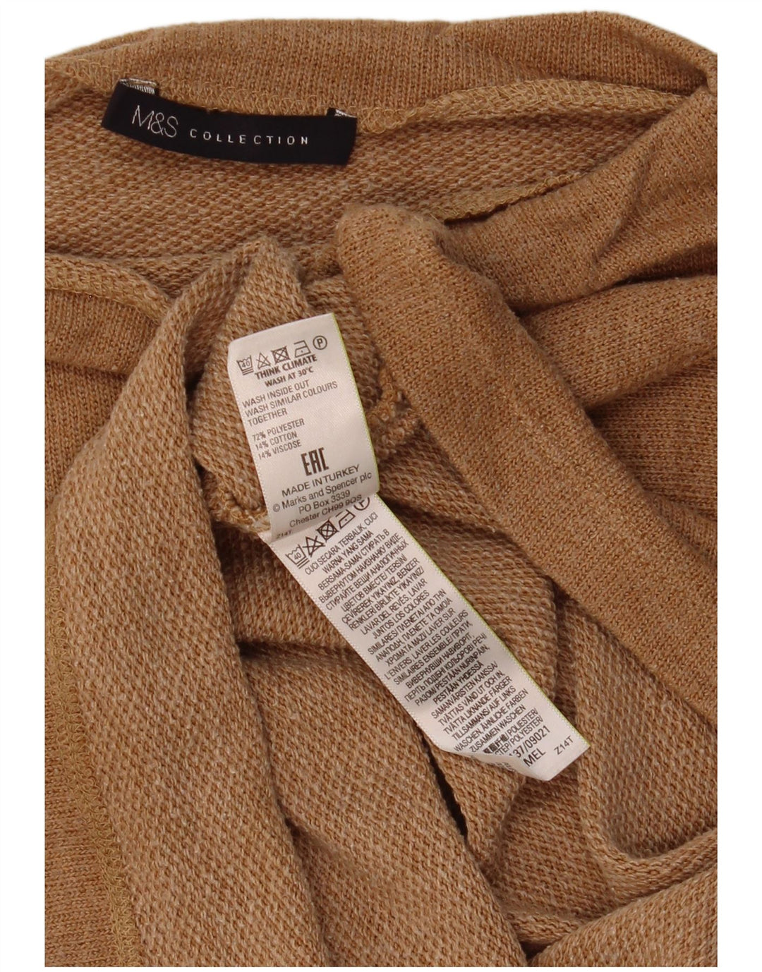 Market & Spruce Chemisier court pour femme UK 44 Large Beige Polyester