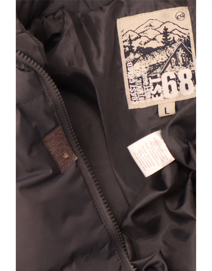 COAST GUARD Veste matelassée pour homme UK 40 Large Gris Polyester