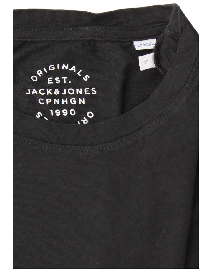 Jack & Jones T-Shirt Homme Noir Large Colorblock