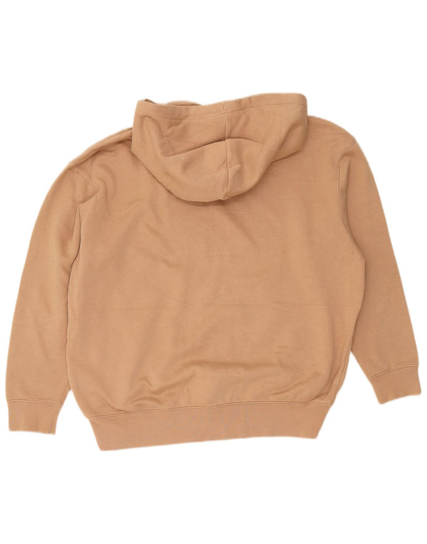 Nike Pull à capuche surdimensionné pour femme UK 6 XS Coton beige