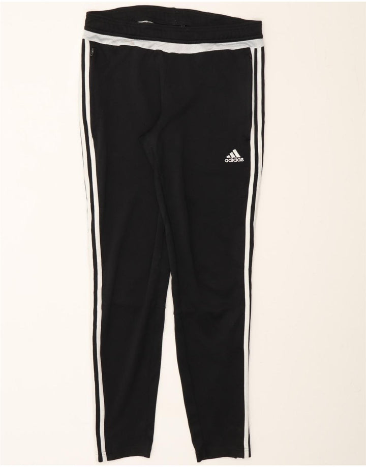 ADIDAS Womens Tracksuit Trousers UK 12-14 Medium  Black Polyester Vintage Adidas and Second-Hand Adidas from Messina Hembry 