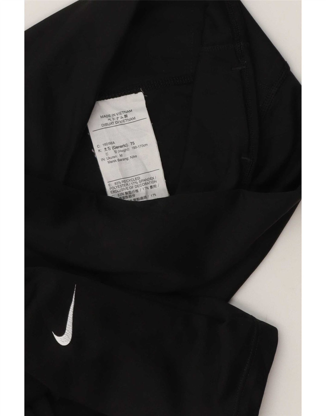 Legging Nike Femme UK 42 Polyester Noir Moyen