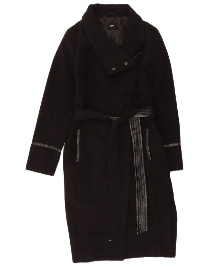 Oasis Manteau Femme UK 10 Petit Noir Polyester