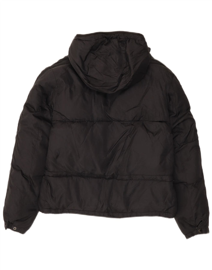 Replay Veste matelassée surdimensionnée à capuche pour femme UK 10 Small Noir Polyamide