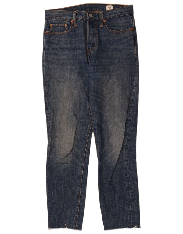 Levi's Jean Droit Taille Haute Femme White Oak W28 L28 Coton Bleu