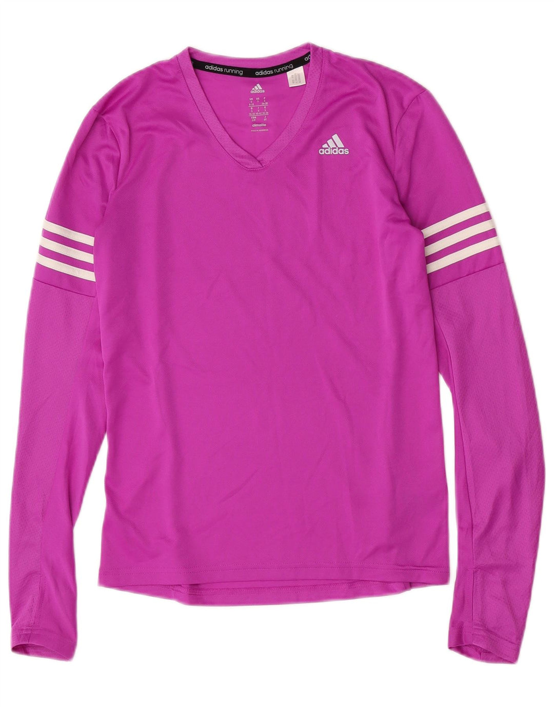 Adidas Climalite Top à manches longues pour femme UK 8/10 Petit Violet Polyester