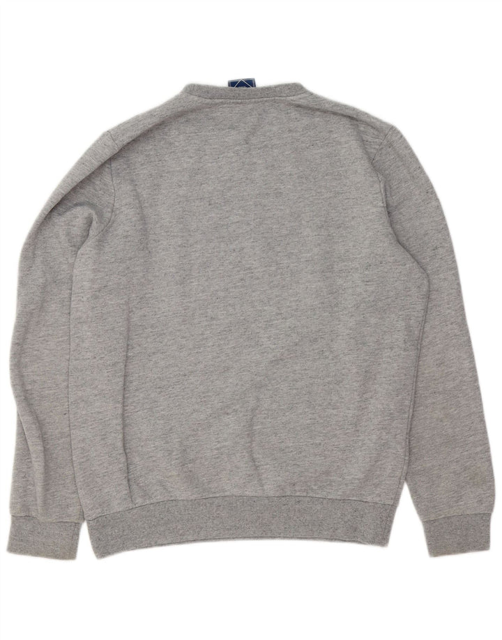SUPERDRY Sweat-Shirt Graphique Homme Grand Gris Moucheté Coton