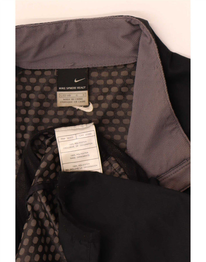 Nike Veste de survêtement pour femme US 12/14 Large Noir Colorblock Polyester