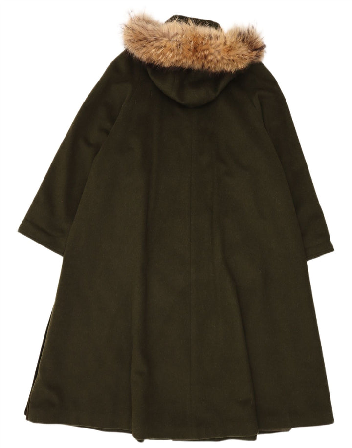 Moessmer Manteau surdimensionné à capuche pour femme UK 10 Petit Kaki