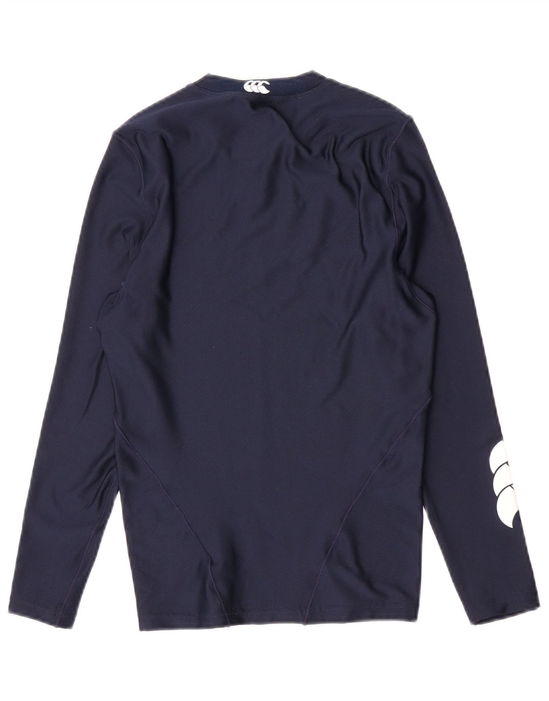 Canterbury Haut graphique à manches longues pour femme UK 10 Small Bleu marine Polyester