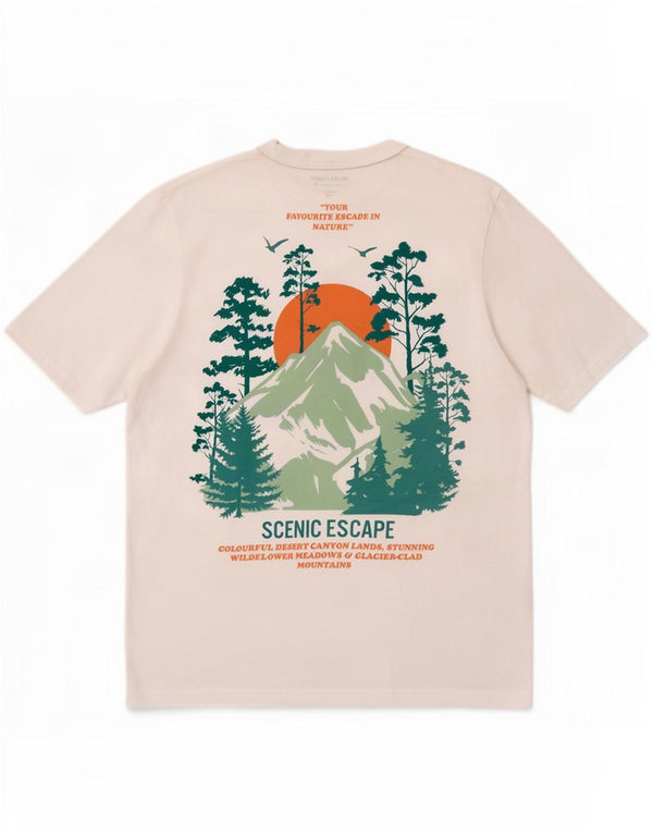 Jack & Jones T-Shirt Graphique Homme Blanc Moyen Coton